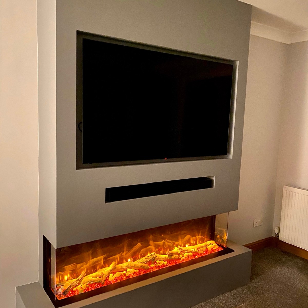 Media Wall – Mock Chimney&nbsp;Breast